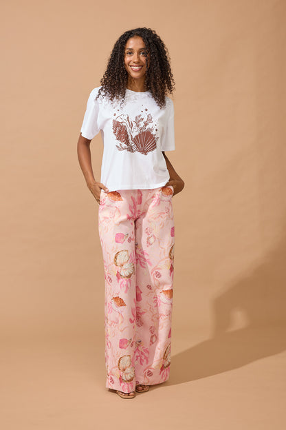 Shell Tee - Chocolate Brown