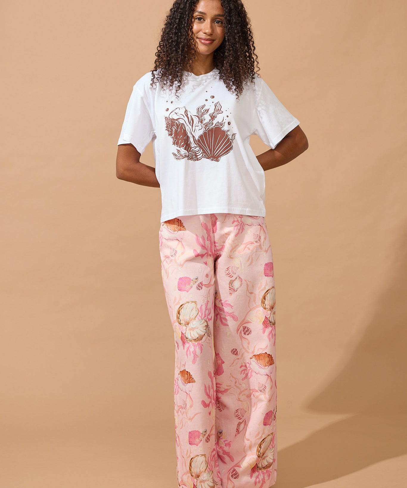 Shell Tee - Chocolate Brown