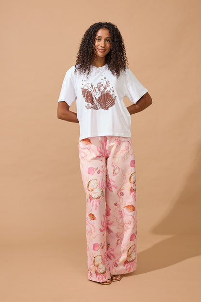 Shell Tee - Chocolate Brown