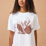 Shell Tee - Chocolate Brown