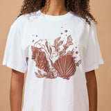 Shell Tee - Chocolate Brown