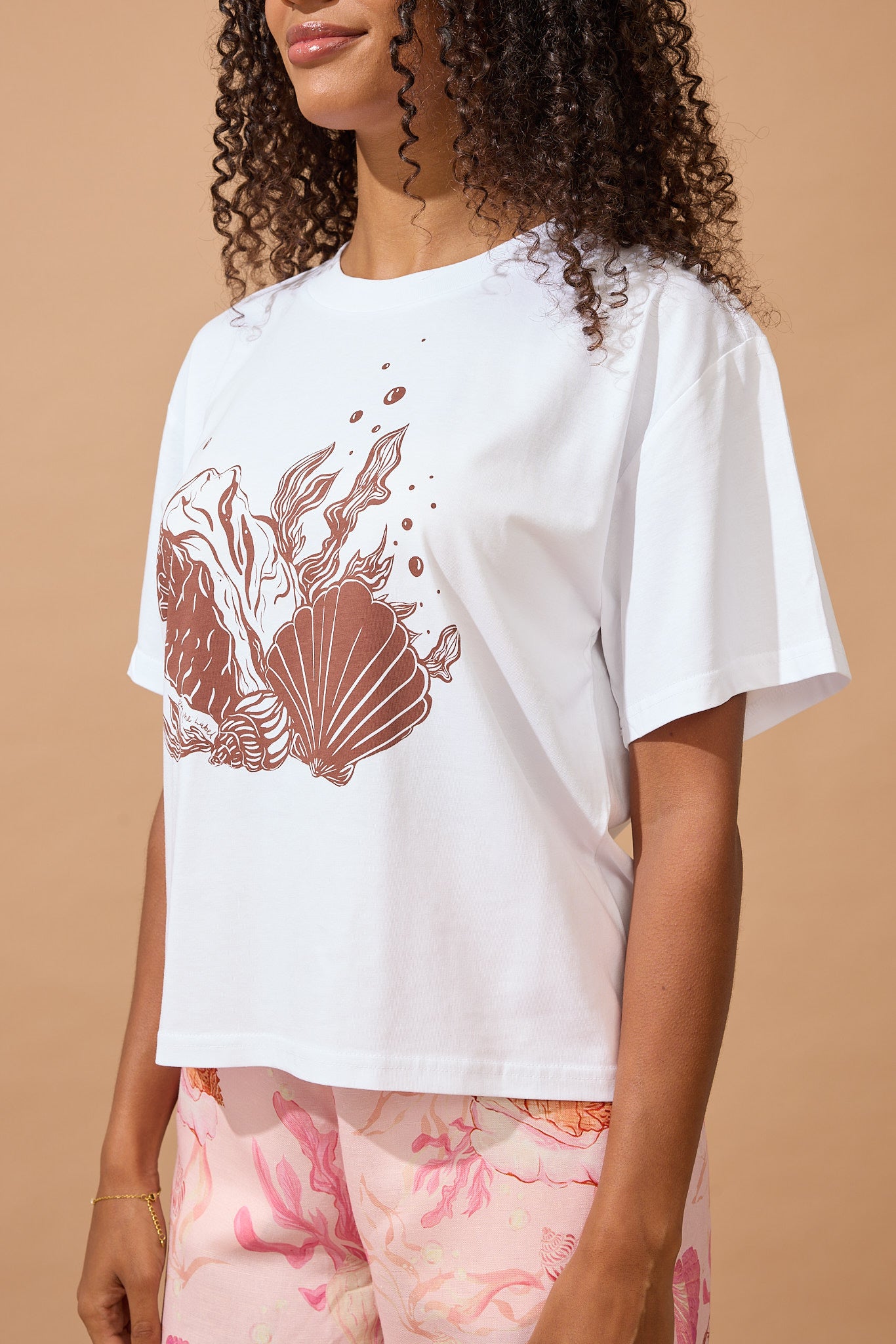 Shell Tee - Chocolate Brown