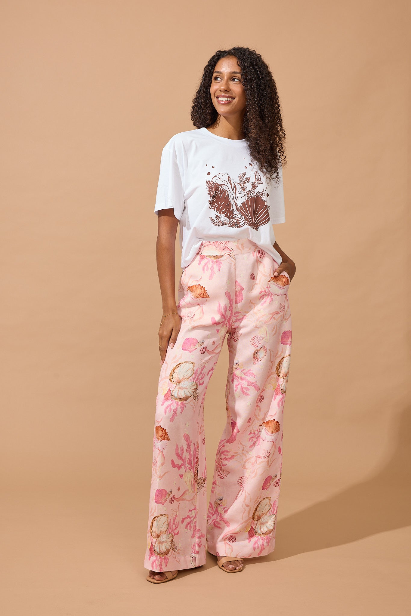 Shell Tee - Chocolate Brown