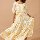 Claire Tiered Maxi Skirt - Siren Song