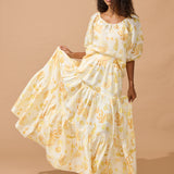 Claire Tiered Maxi Skirt - Siren Song