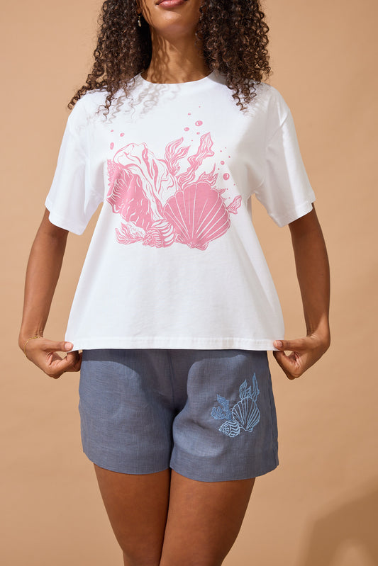 Shell Tee - Pink