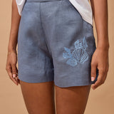 Novie Shorts - Embroidered Shell