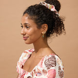 White Seashell Scrunchie