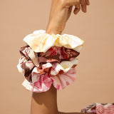 Chocolate Brown Seashell Scrunchie