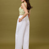 Lottie Crop - Picnic Linen