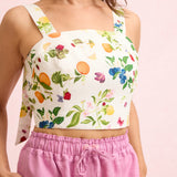 Posie Pants - Pink Linen