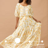 Claire Tiered Maxi Skirt - Siren Song