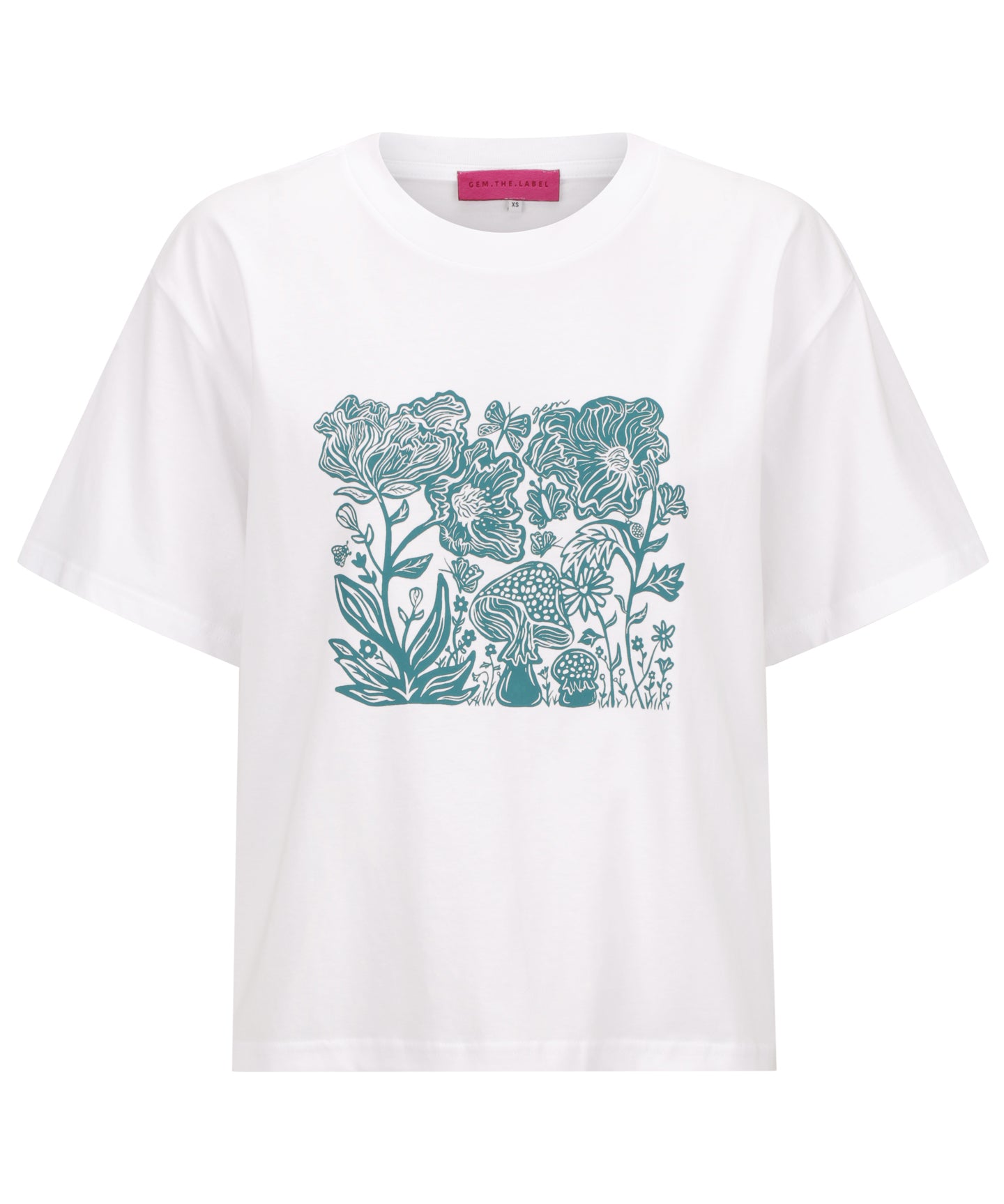 Flora Tee- Forest Green