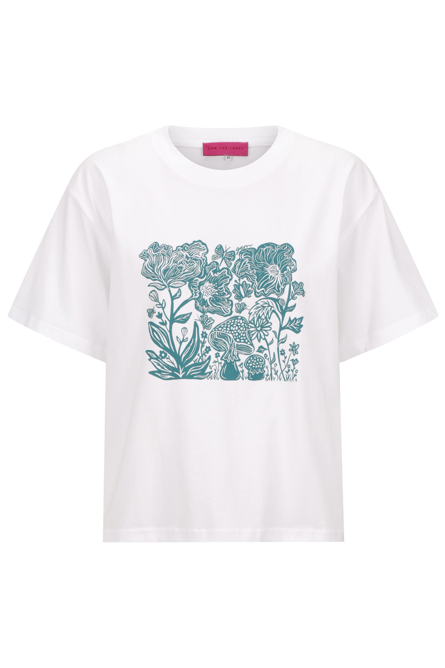 Flora Tee- Forest Green