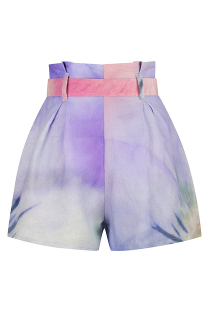 Bloom Poppy Linen Shorts