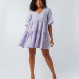 Anique Tiered Dress - Lilac