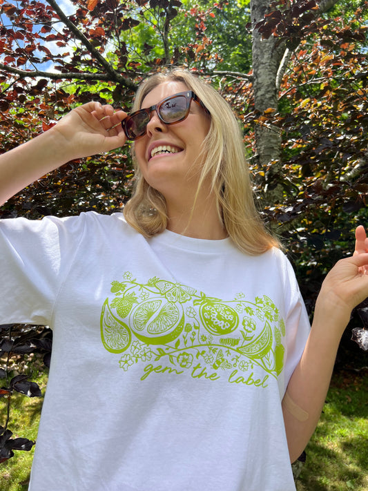 Slice Tee- Citrus Green