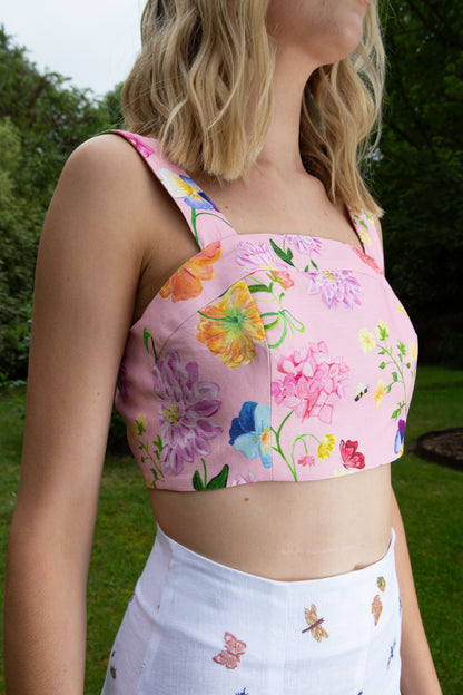 Dreamscape Lottie Crop- Rose