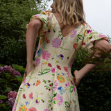Lila Dreamscape Midi Dress- Butter Yellow