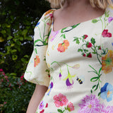 Lila Dreamscape Midi Dress- Butter Yellow
