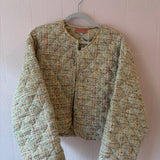 Sparkle Tweed Quilted Jacket