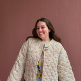 Sparkle Tweed Quilted Jacket