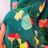 Claire Tiered Midi Skirt - Forest Green Dreamscape (12)