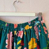 Claire Tiered Midi Skirt - Forest Green Dreamscape (12)