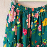 Claire Tiered Midi Skirt - Forest Green Dreamscape (12)
