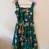 Dreamscape Ginny Tiered Mini Dress - Forest Green (12)