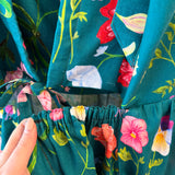 Dreamscape Ginny Tiered Mini Dress - Forest Green (12)