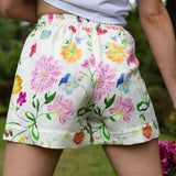Novie White Dreamscape Shorts