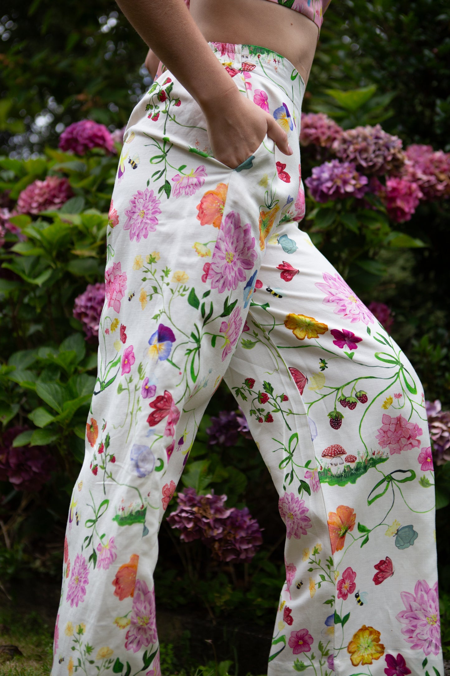 White Dreamscape Willow Pants