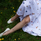 Abi Midi Skirt- Garden Friends Linen