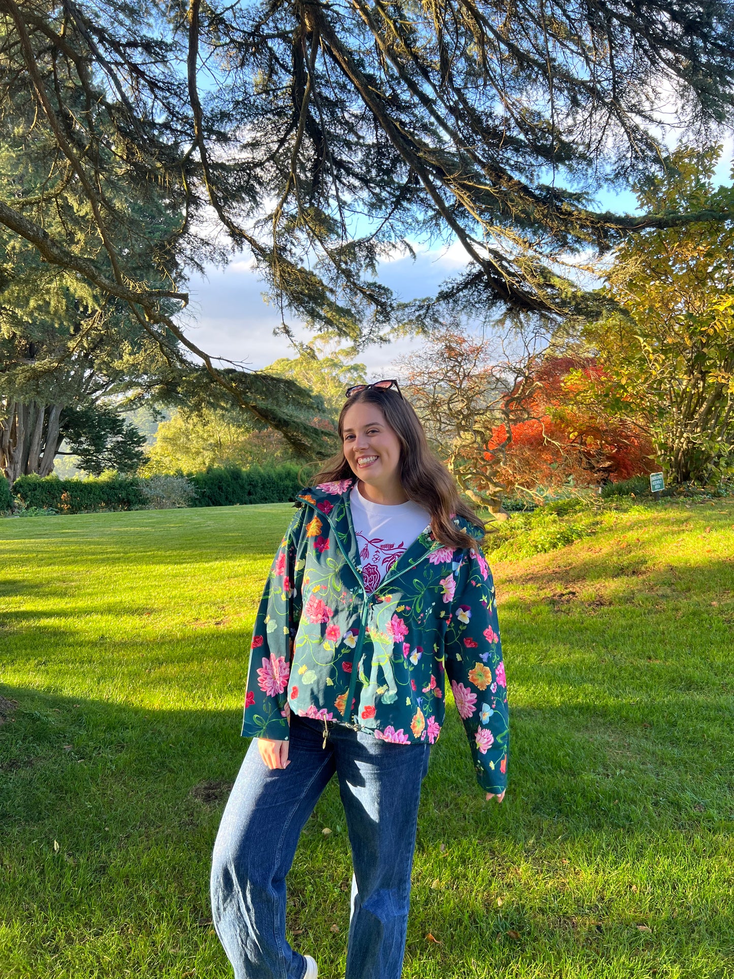 Dreamscape Raincoat - Forest Green