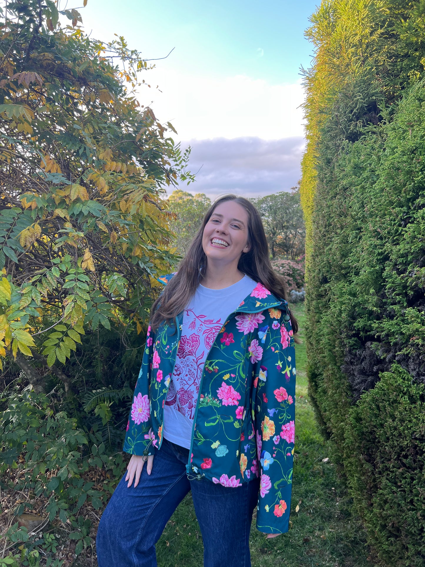 Dreamscape Raincoat - Forest Green