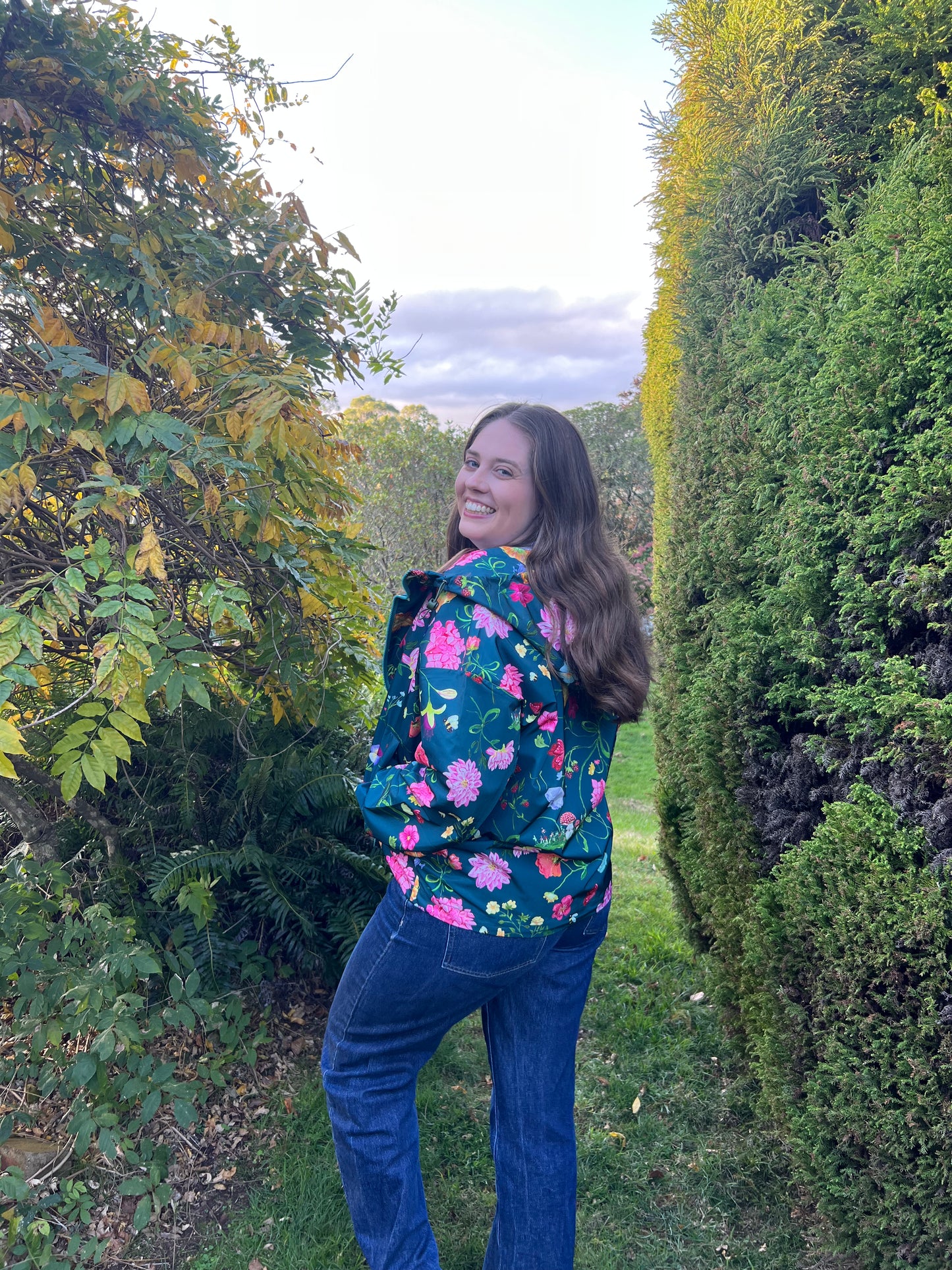 Dreamscape Raincoat - Forest Green