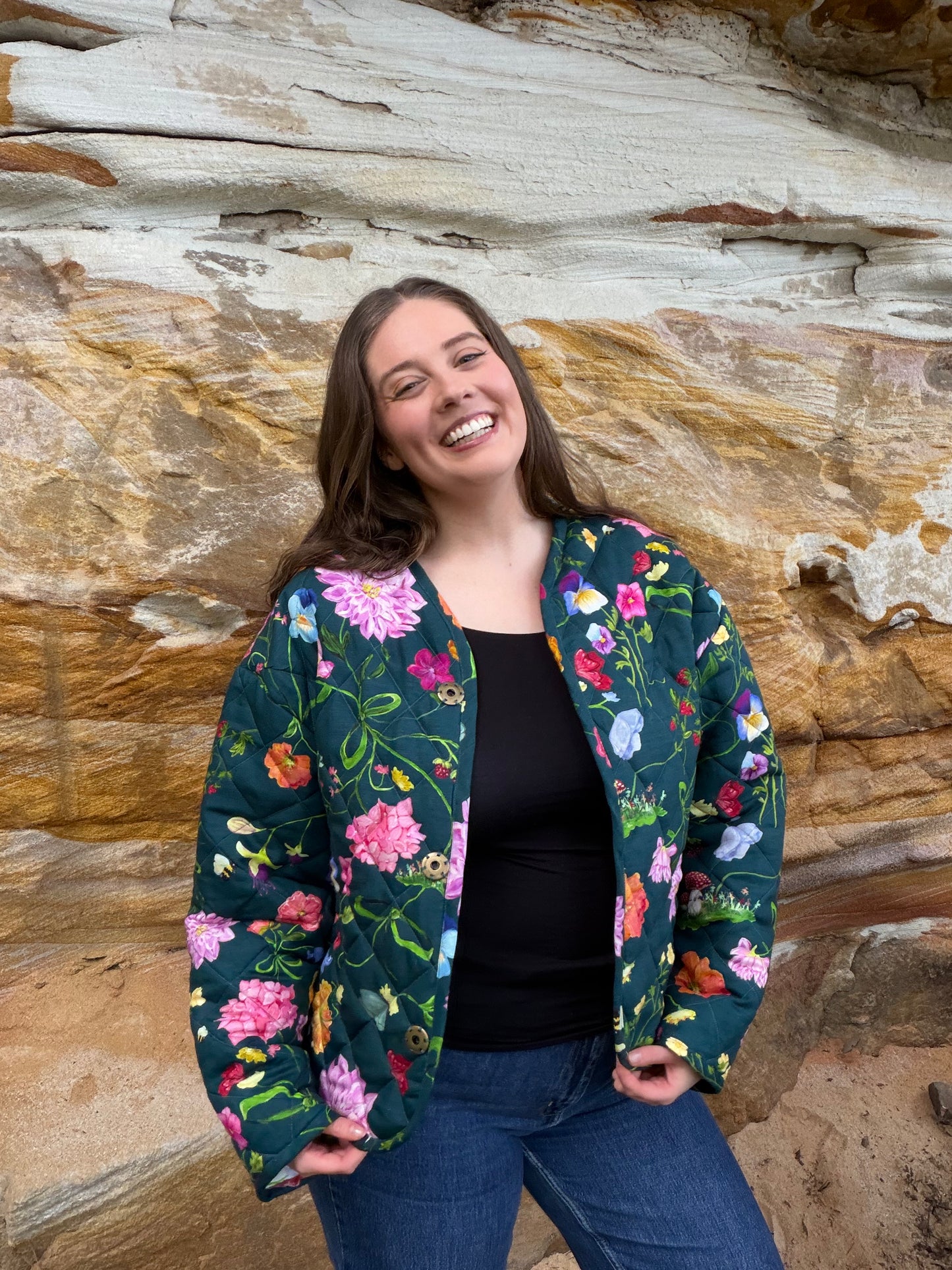 Quilted Jacket - Forest Dreamscape