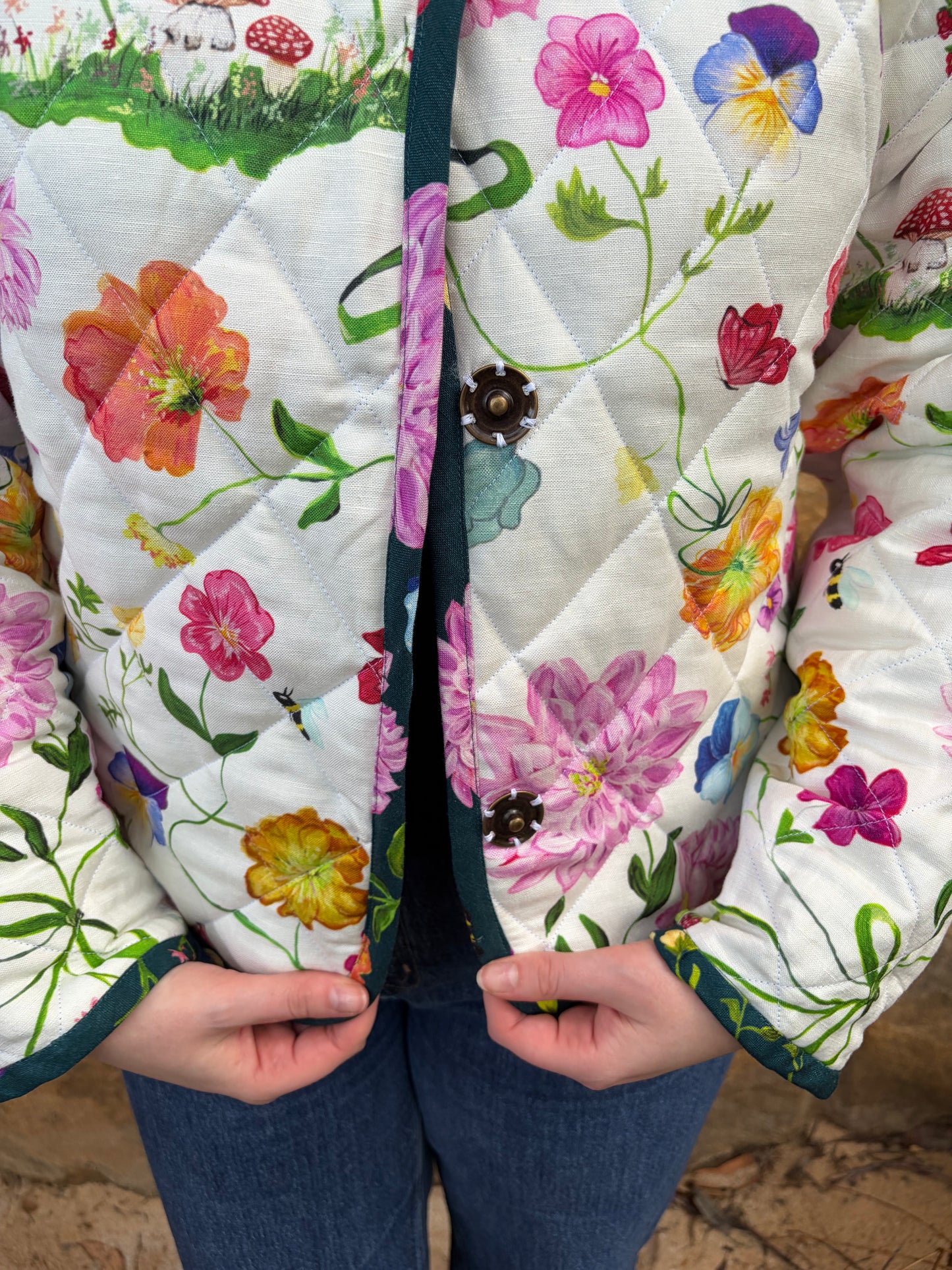 Quilted Jacket - Forest Dreamscape