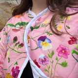 Quilted Jacket - Garden Friends Embroidered Linen