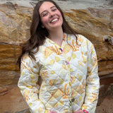 Quilted Jacket - Butter Yellow Dreamscape