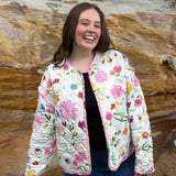 Quilted Jacket - Pink Dreamscape