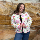 Quilted Jacket - Pink Dreamscape