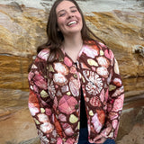 Quilted Jacket - Choc Seashell