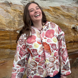 Quilted Jacket - Choc Seashell