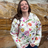 Quilted Jacket - White Dreamscape
