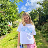 Slice Tee- cornflower blue